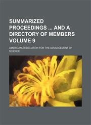 Summarized proceedings  and a directory of members Volume 9,1154160939,9781154160932