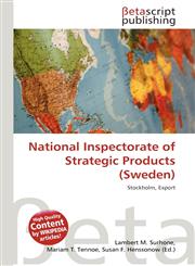 National Inspectorate of Strategic Products (Sweden),6136183552,9786136183558