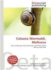 Coluzea Wormaldi, Mollusca,6137648133,9786137648131