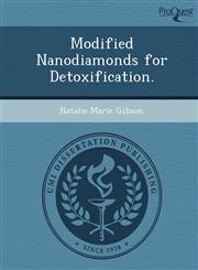 Modified Nanodiamonds for Detoxification.,1248950313,9781248950319