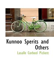 Kunnoo Sperits and Others,1110553854,9781110553853