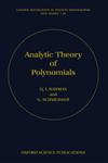 Analytic Theory of Polynomials Critical Points, Zeros and Extremal Properties,0198534930,9780198534938