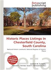Historic Places Listings in Chesterfield County, South Carolina,6136393603,9786136393605