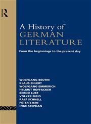 A History of German Literature,0415060346,9780415060349