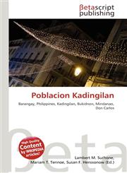 Poblacion Kadingilan,3639906527,9783639906523