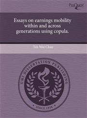 Essays on earnings mobility within and across generations using copula.,1243768142,9781243768148