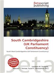 South Cambridgeshire (UK Parliament Constituency),613448640X,9786134486408