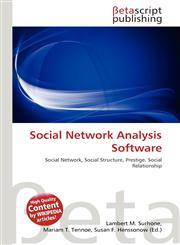 Social Network Analysis Software,6132051546,9786132051547