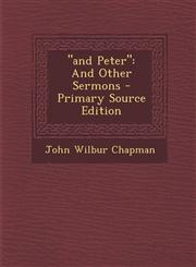 "and Peter" And Other Sermons - Primary Source Edition,1295228319,9781295228317