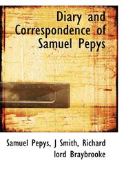 Diary and Correspondence of Samuel Pepys,1117715027,9781117715025