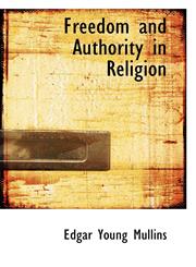 Freedom and Authority in Religion,1103203916,9781103203918