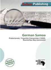 German Samoa,6200134855,9786200134851