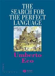 The Search for the Perfect Language,0631205101,9780631205104