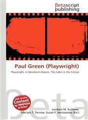 Paul Green (Playwright),6134763772,9786134763776
