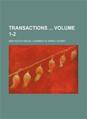 Transactions  Volume 1-2,123115375X,9781231153758