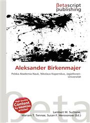 Aleksander Birkenmajer,6133491361,9786133491366