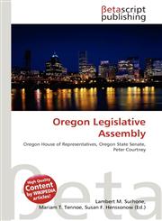 Oregon Legislative Assembly,6136171503,9786136171500