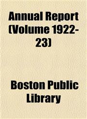 Annual Report (Volume 1922-23),1153280434,9781153280433