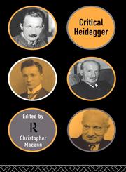 Critical Heidegger,0415129508,9780415129503