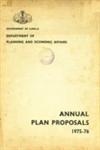 Annual Plan Proposals, 1975-76 Government of Kerala Department of Planning and Economic Affairs