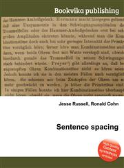 Sentence Spacing,551054581X,9785510545814