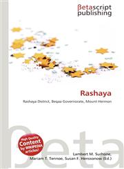 Rashaya,613446015X,9786134460156