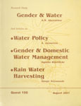 Research Study : Gender and Water An Articles on Water Policy, Gender and Domestic Water Management, Rain Water Harvesting