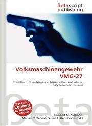 Volksmaschinengewehr Vmg-27,6131010587,9786131010583