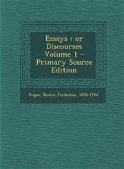 Essays Or Discourses Volume 1 - Primary Source Edition,1289640122,9781289640125