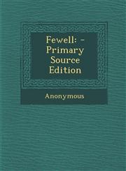 Fewell - Primary Source Edition,1293074551,9781293074558