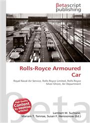 Rolls-Royce Armoured Car,6130420439,9786130420437