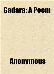 Gadára; A Poem,1152253050,9781152253056