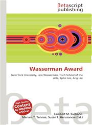Wasserman Award,6135030868,9786135030860