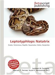Leptotyphlops Natatrix,6135225995,9786135225990