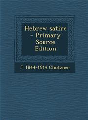 Hebrew Satire,128981189X,9781289811891