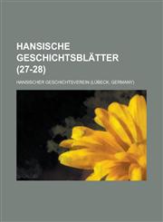Hansische Geschichtsblatter (27-28),1150918667,9781150918667