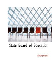 State Board of Education,1117990974,9781117990972