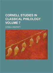 Cornell Studies in Classical Philology (Volume 12),1152004247,9781152004245