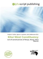 Kitui West Constituency,6201749748,9786201749740