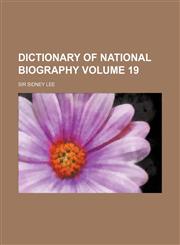 Dictionary of National Biography Volume 19,1152232150,9781152232150