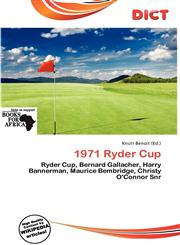 1971 Ryder Cup,6138372824,9786138372820