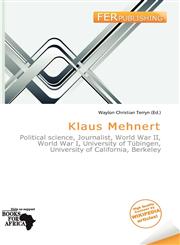 Klaus Mehnert,6139735122,9786139735129