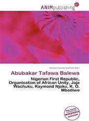 Abubakar Tafawa Balewa,6136728540,9786136728544