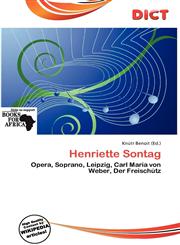 Henriette Sontag,6138291298,9786138291299