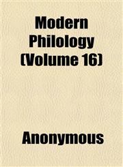 Modern Philology (Volume 16),1152672061,9781152672062