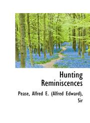 Hunting Reminiscences,1110767978,9781110767977