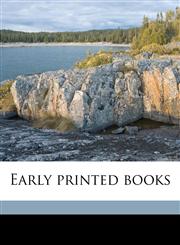 Early printed books,1177515342,9781177515344