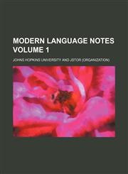Modern language notes Volume 1,1152421417,9781152421417