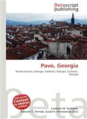 Pavo, Georgia,6135029274,9786135029277