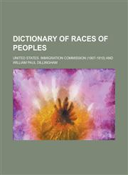 Dictionary of races of peoples,1230046232,9781230046235